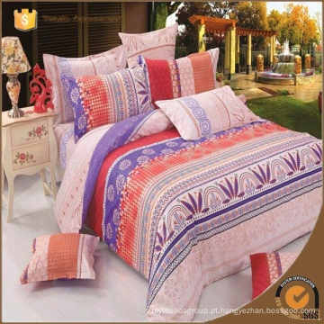 Luxo Consolador Conjuntos Colcha Em Bag Coverlet Rainha Rei Tamanho Completo Algodão Impresso Bedding Set